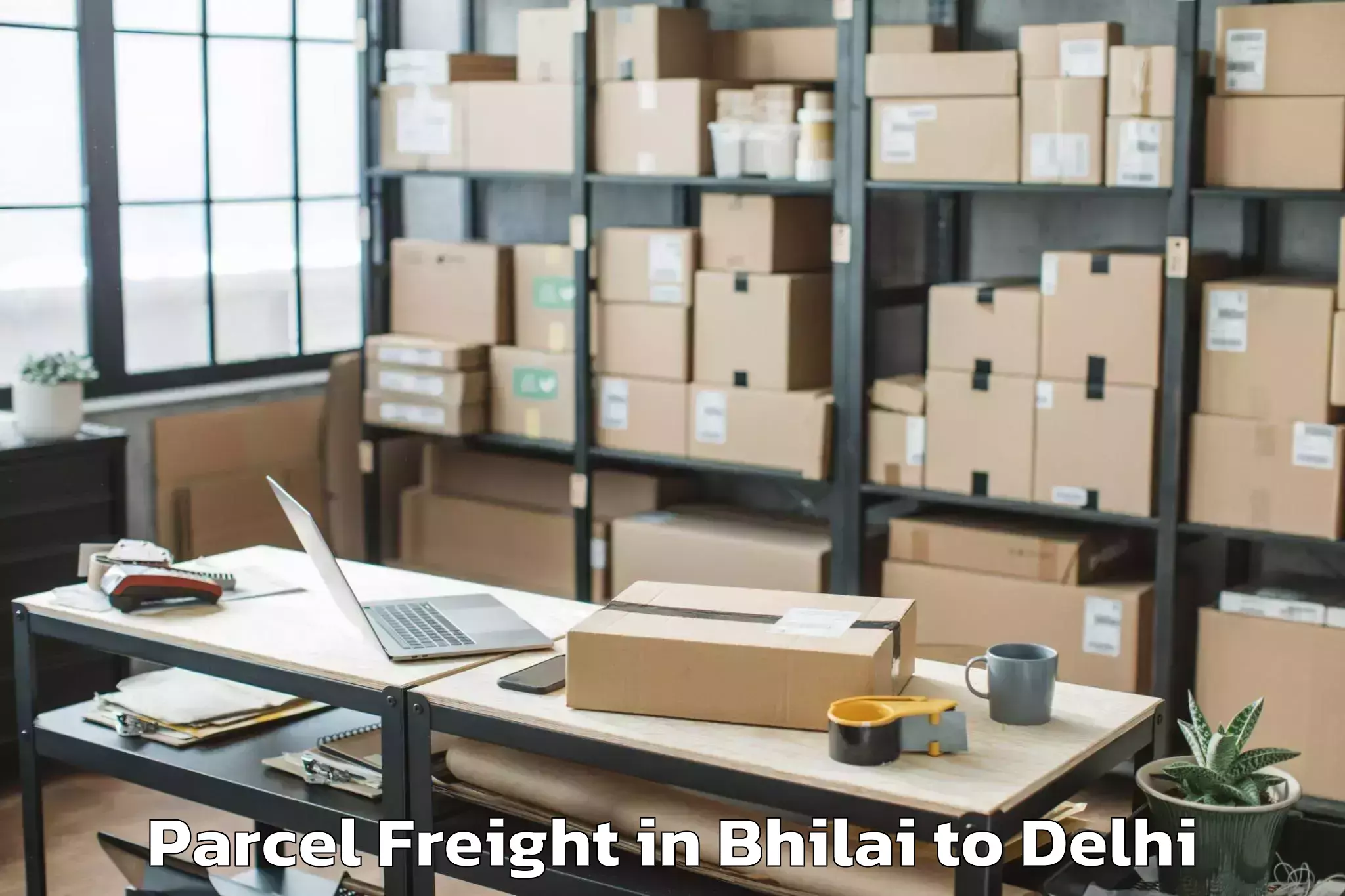 Efficient Bhilai to Jhilmil Parcel Freight